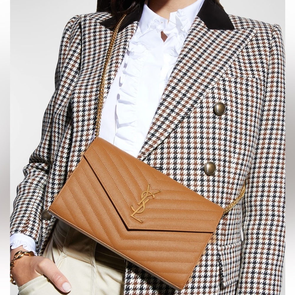 Authentic Ysl Monogram Large Wallet On Chain - image 3